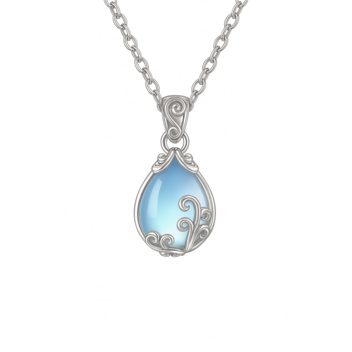 Collier Soraia avec pierre de lune | Or