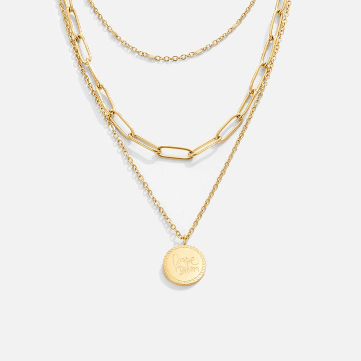 Collier à couches avec pièces « Janie » | Or