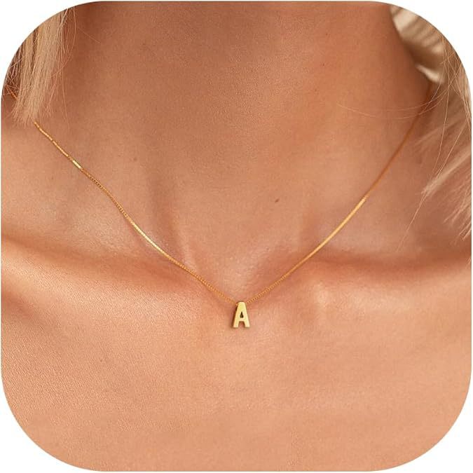 Initial Letter Necklace of Love | Gold
