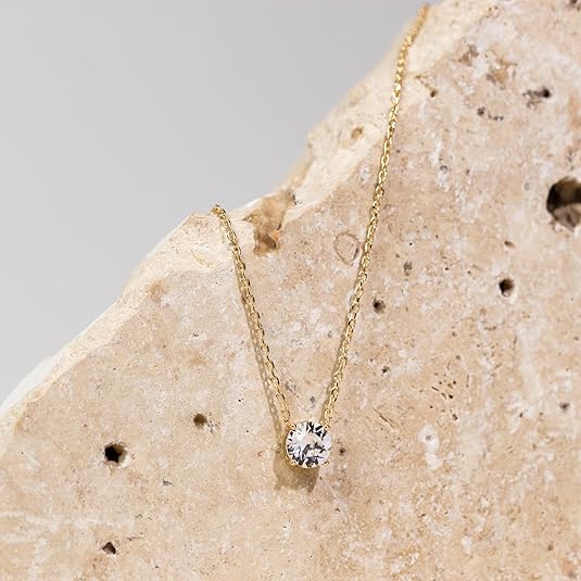 Aurore Crystal Necklace | Gold