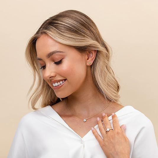 Aurore Crystal Necklace | Gold