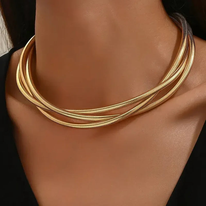 Three-Layer Necklace | Gold