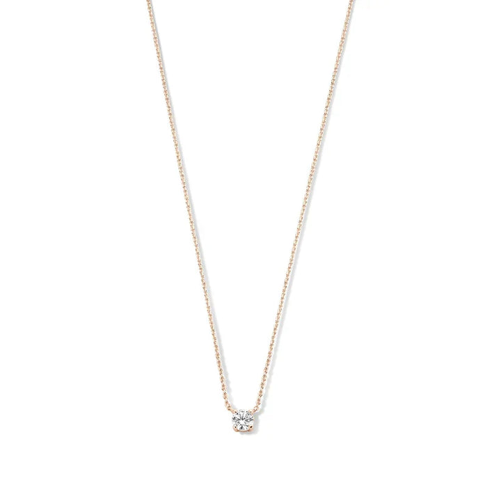 Moissanite Stone Necklace Cléa | Gold