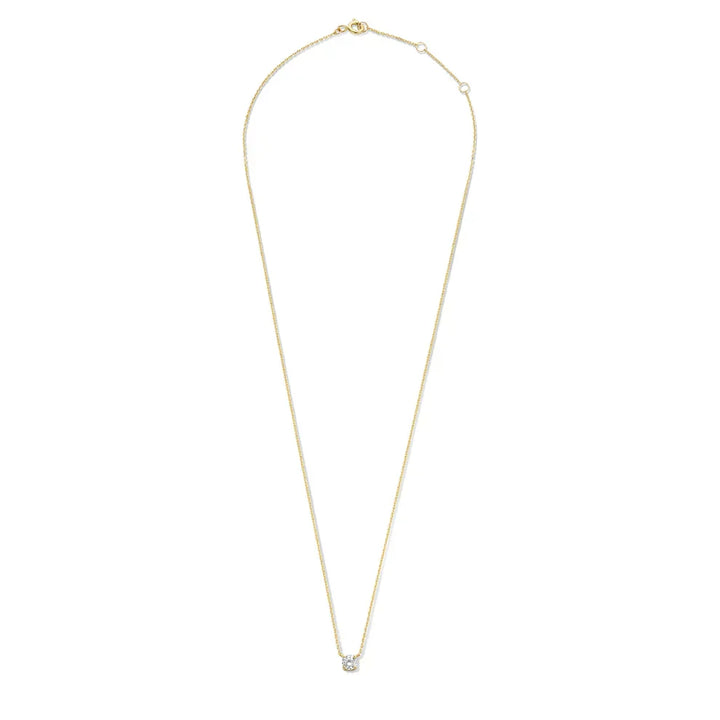 Moissanite Stone Necklace Cléa | Gold