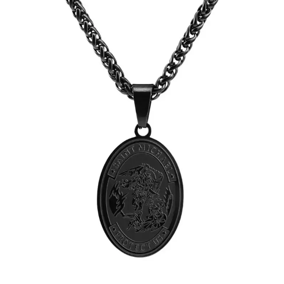Collier ovale avec portrait d&