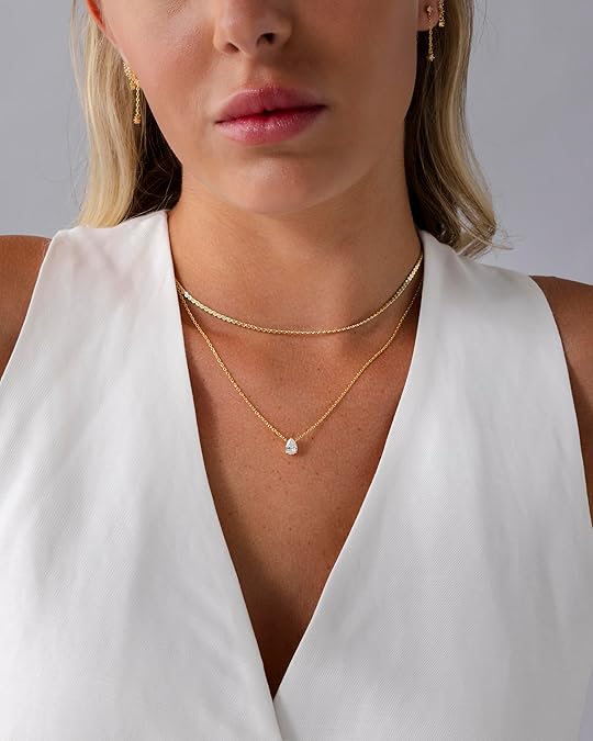 Layered halo necklace | Gold