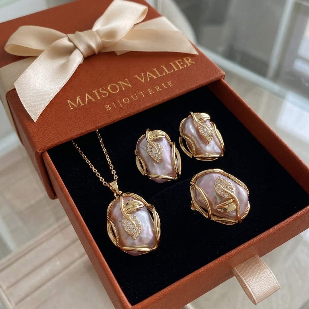 Ensemble collier et boucles d&