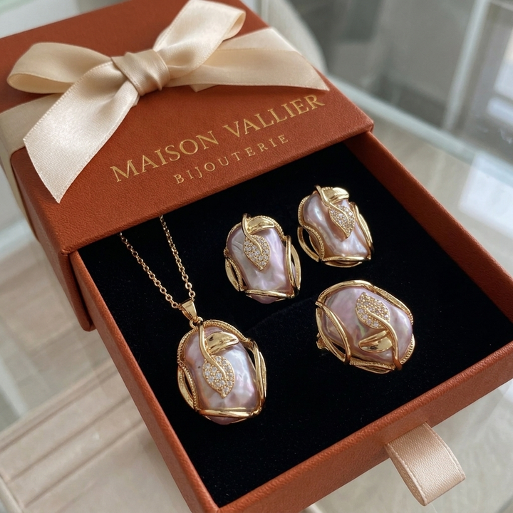 Ensemble collier et boucles d&