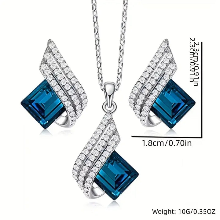 Brienne Solazure Jewellery Set | White Gold
