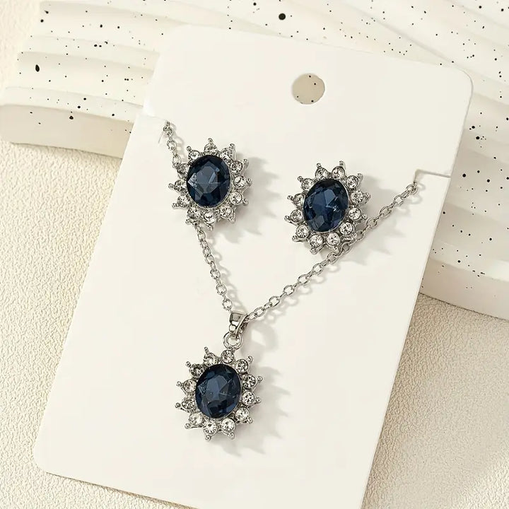 Katia Azuryn Jewellery Set | White Gold