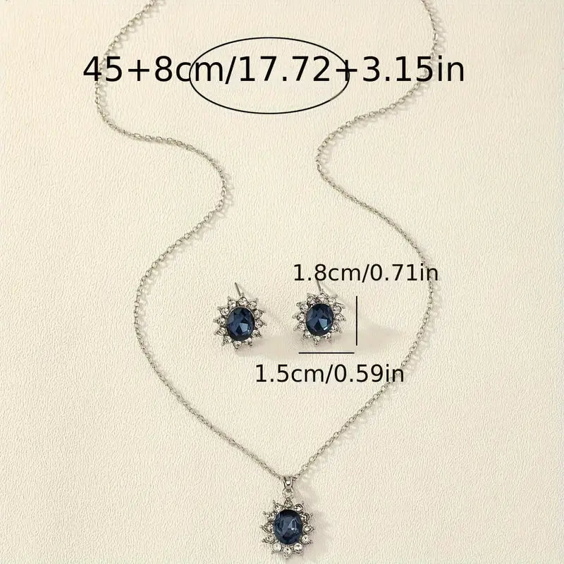 Katia Azuryn Jewellery Set | White Gold