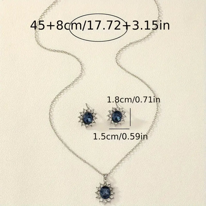 Katia Azuryn Jewellery Set | White Gold