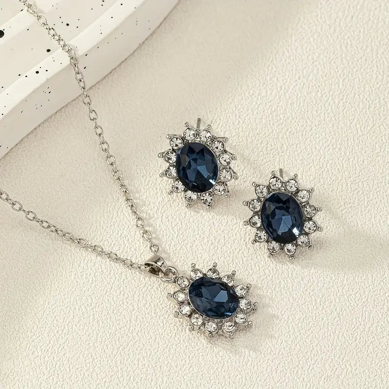 Katia Azuryn Jewellery Set | White Gold