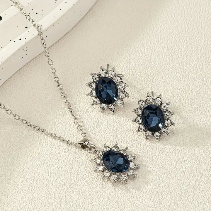 Katia Azuryn Jewellery Set | White Gold