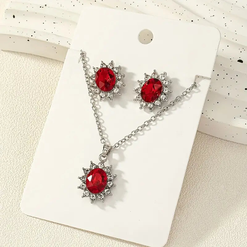 Katia Ruberyn Jewellery Set | White Gold