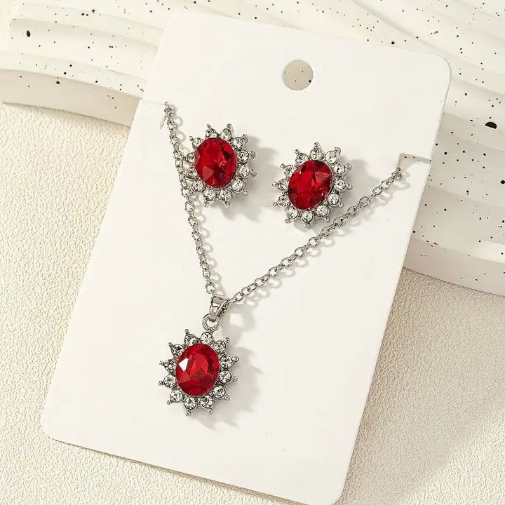 Katia Ruberyn Jewellery Set | White Gold