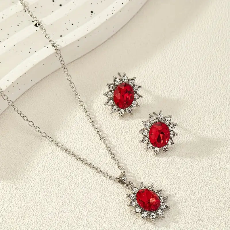 Katia Ruberyn Jewellery Set | White Gold