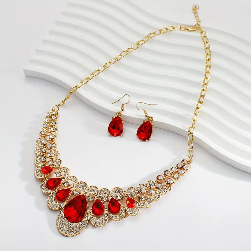 Maévina Crimselle Jewellery Set | Gold