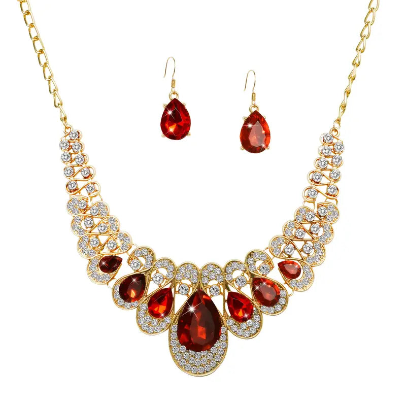 Maévina Crimselle Jewellery Set | Gold