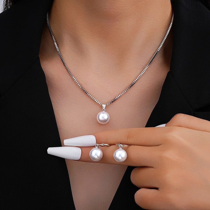 Pearl Jewellery Set | Gold