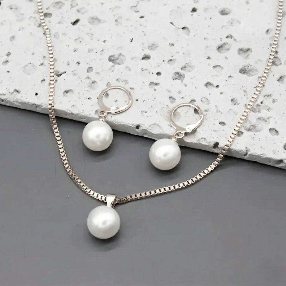 Pearl Jewellery Set | Gold