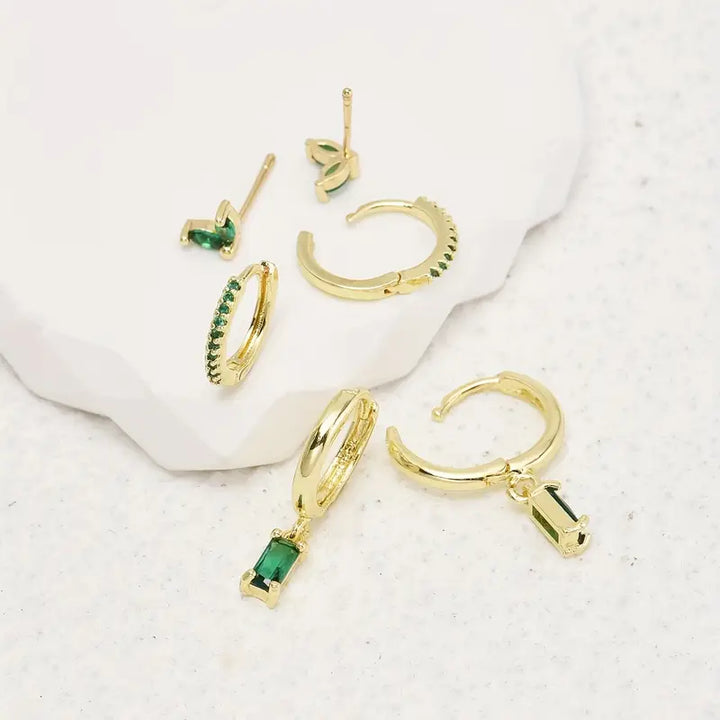 Fiorenza Verdeau Earring Set | Gold