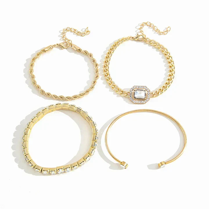 Domitille Calvine Bracelet Set | Gold