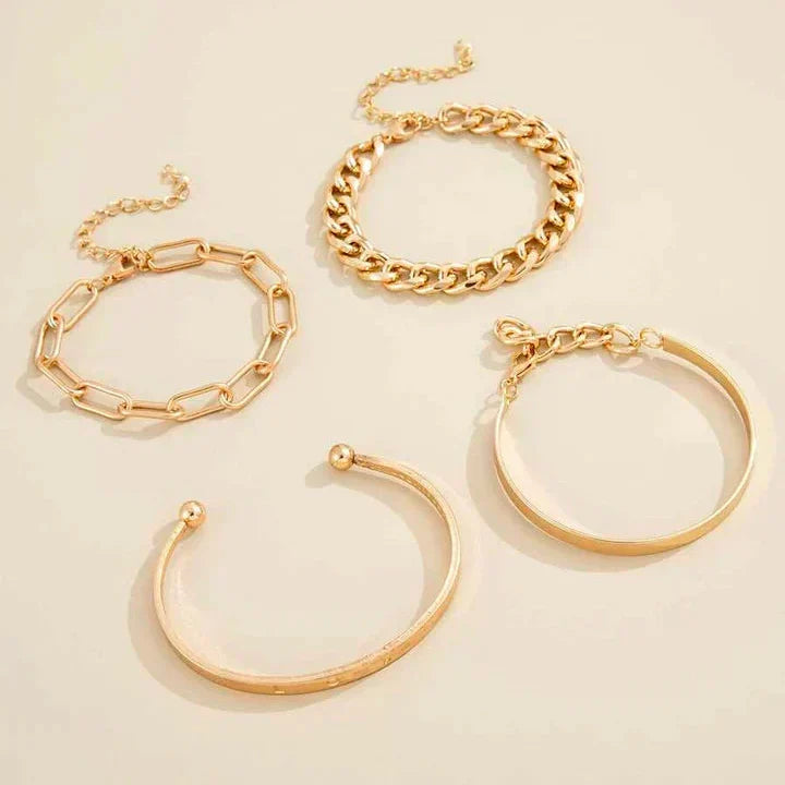 Élan Mercier Bracelet Set | White Gold