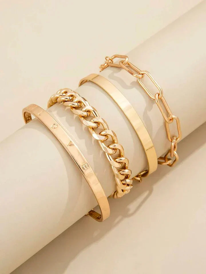 Élan Mercier Bracelet Set | White Gold