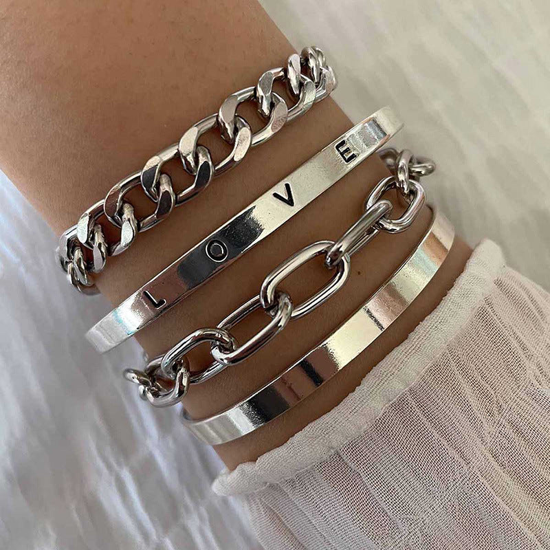 Élan Mercier Bracelet Set | White Gold