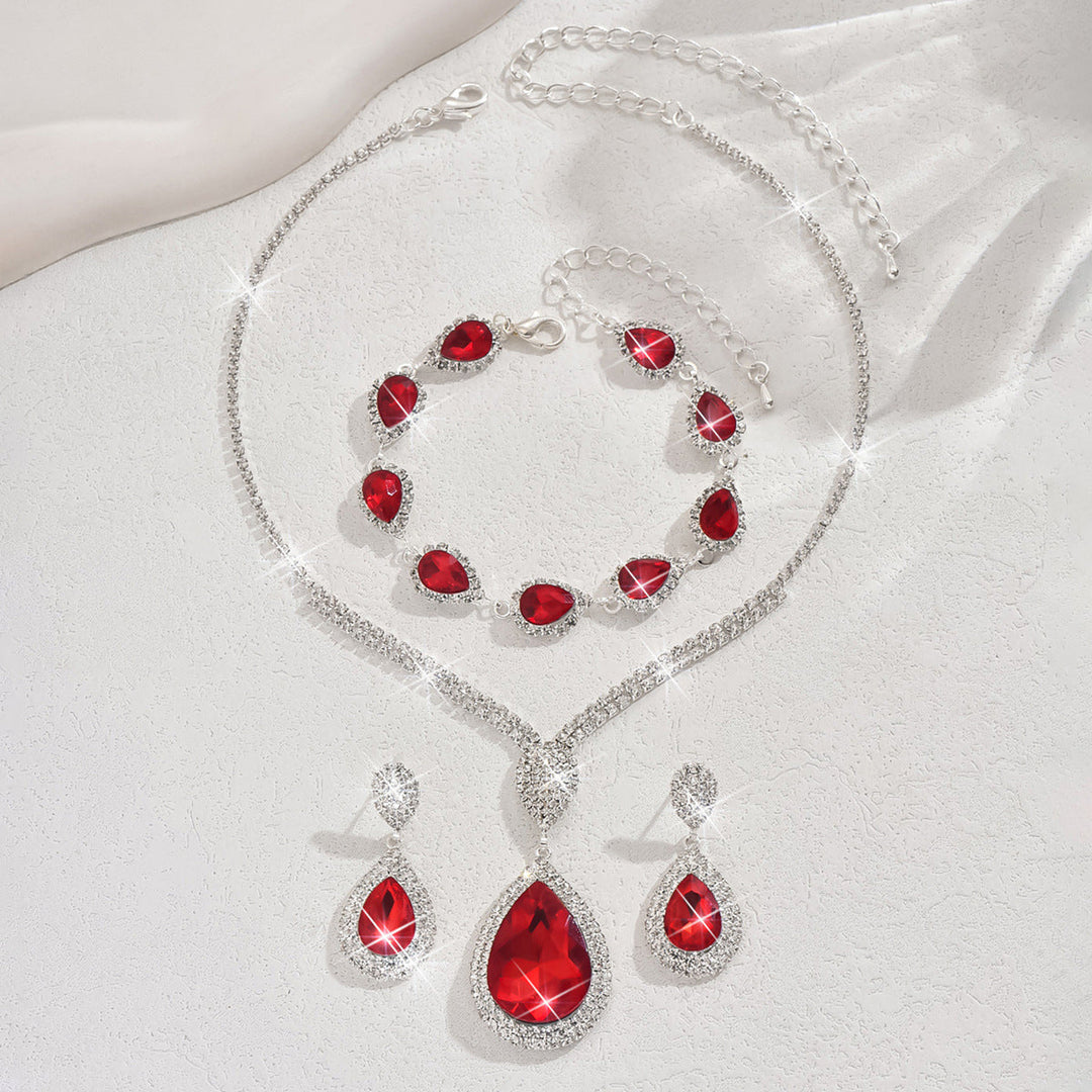 Ensemble de bijoux Thalia | Or blanc