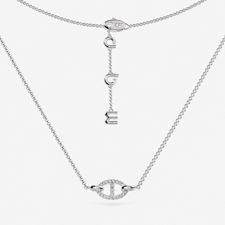 Isaline Marina Necklace | White Gold
