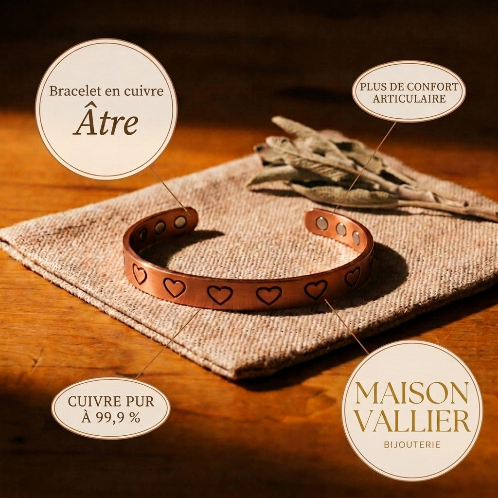 Bracelet en cuivre Âtre