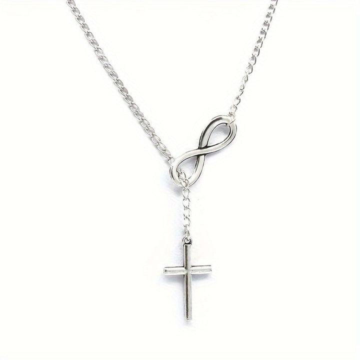 Eternal Cross Pendant | White Gold