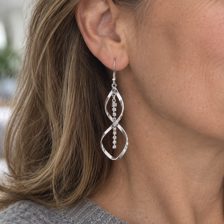 Sunray Spiral Earrings | Gold