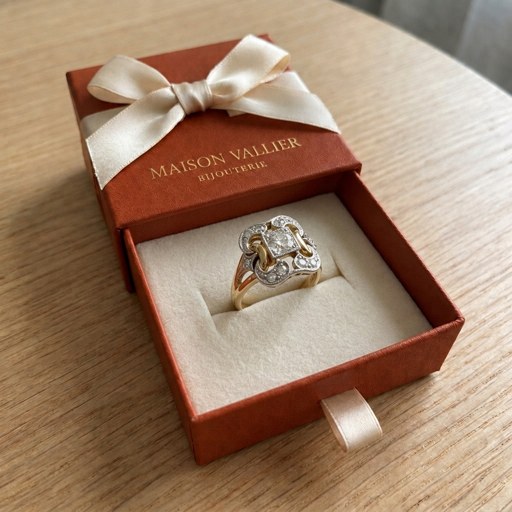 Bague vintage à brillants | Or