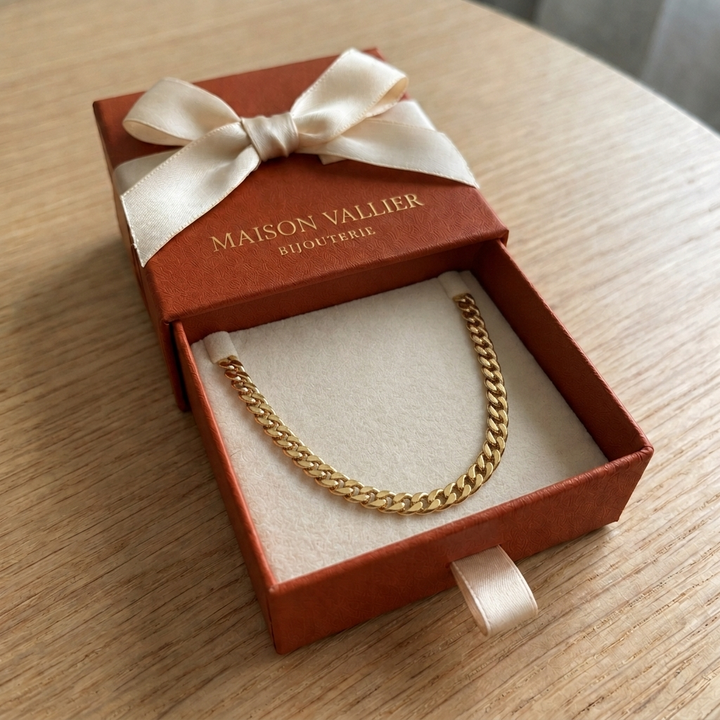 Cuban chain with large links | Gold
