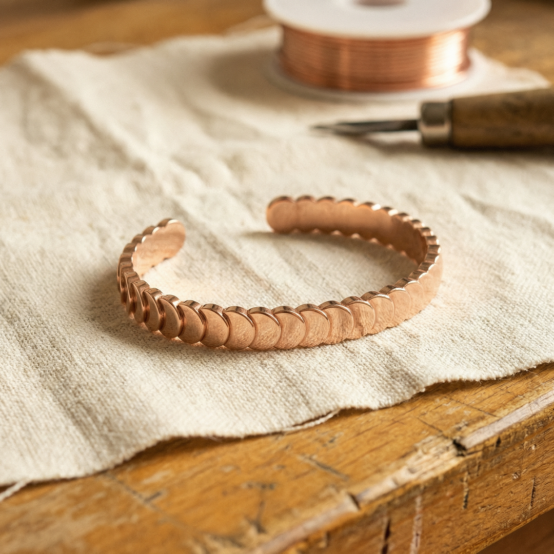 Bracelet en cuivre Marées