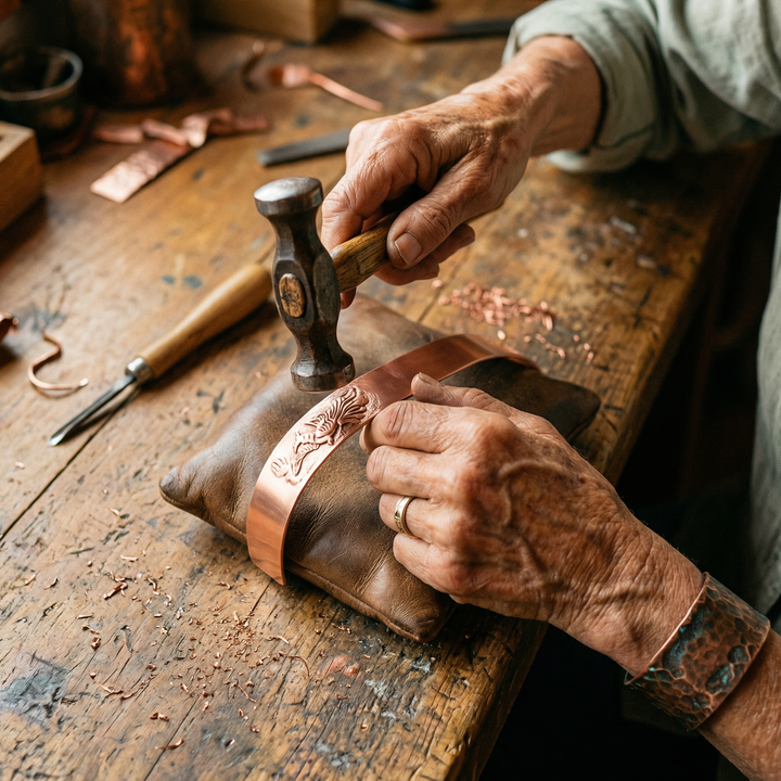 Bracelet en cuivre Terre