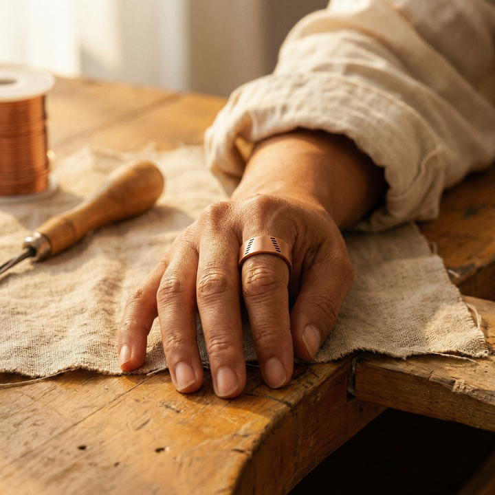 Bague en cuivre Âtre