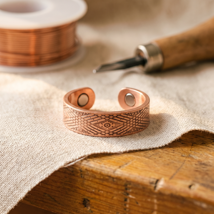 Bague en cuivre Sous-bois