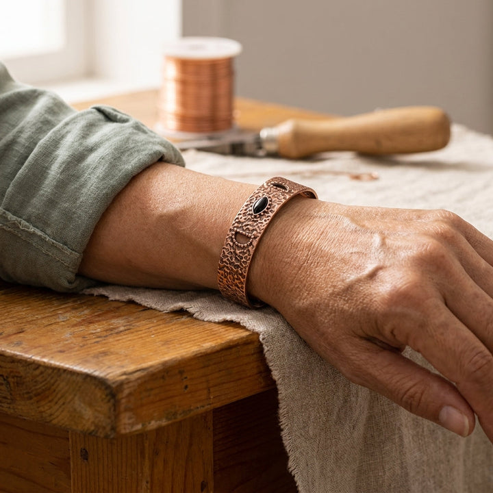 Bracelet en cuivre Brouillard