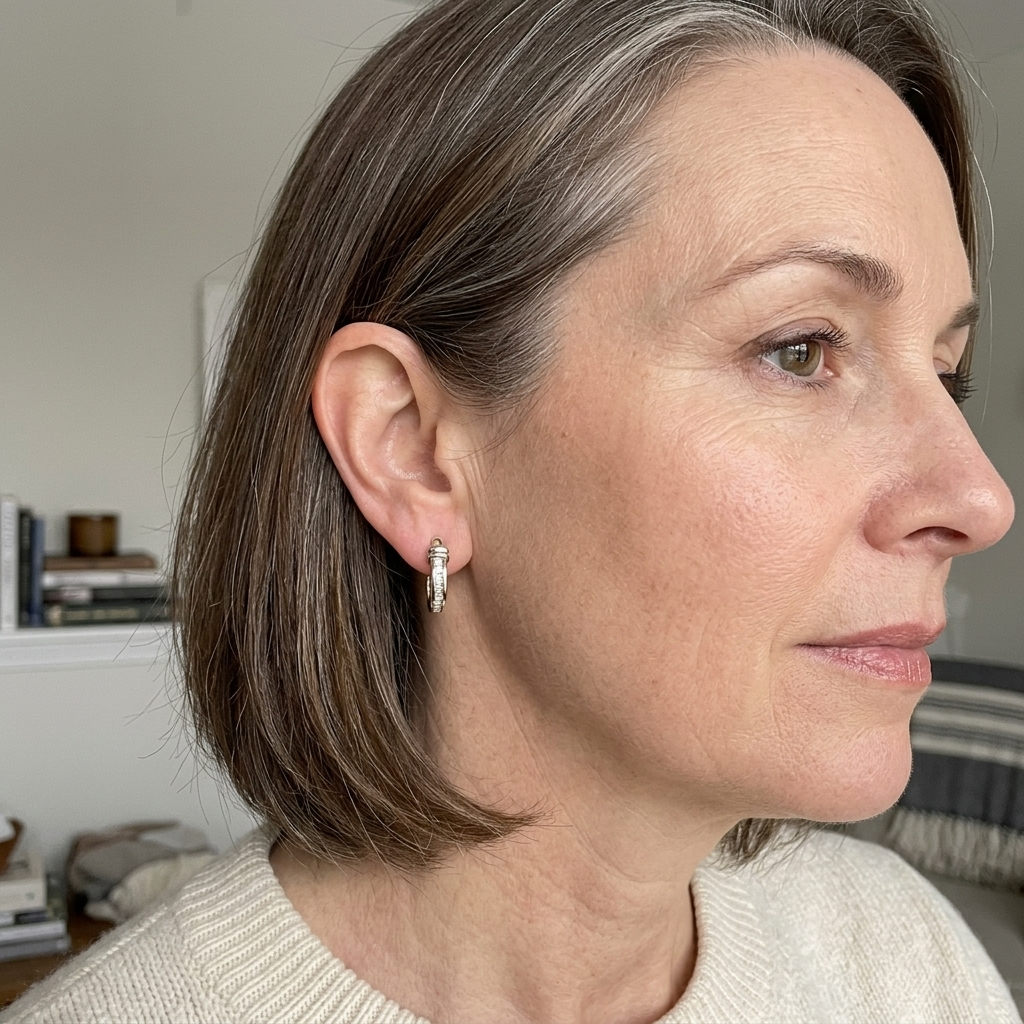 Retro and Diamond Earrings | Gold