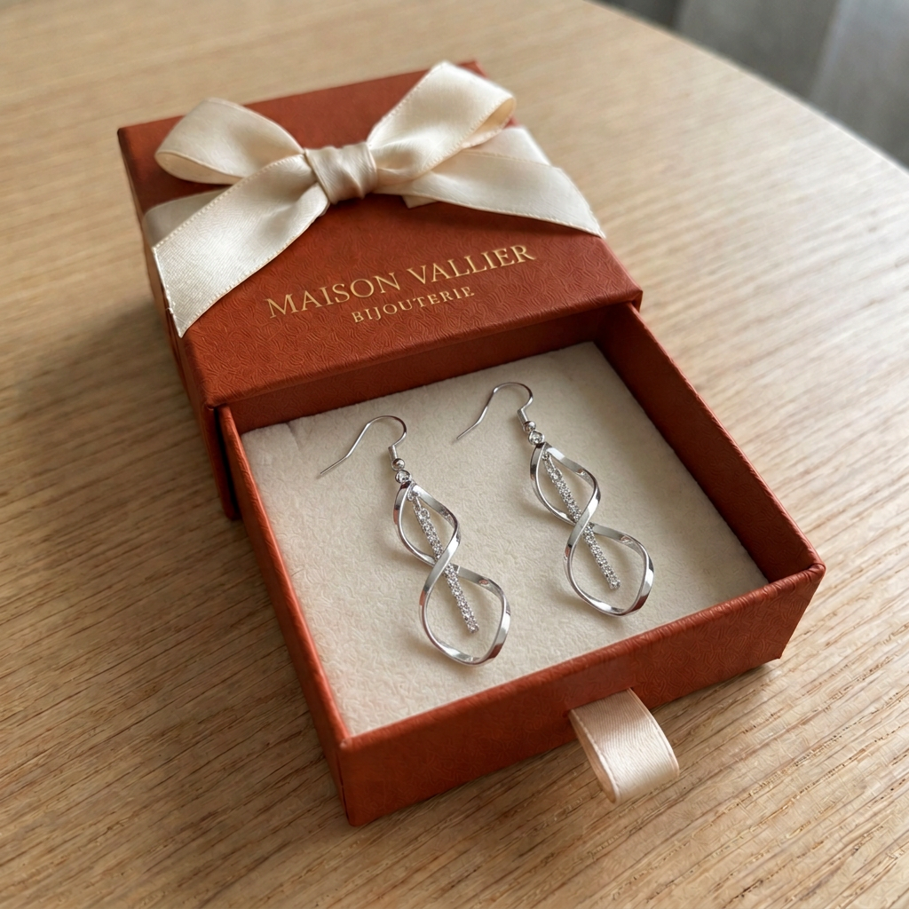 Sunray Spiral Earrings | Gold